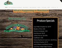 Tablet Screenshot of masstownmarket.com
